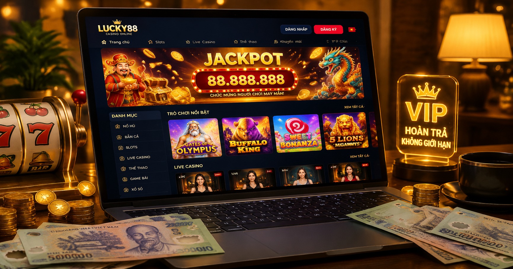 Hi88 nỗ hũ – Trải nghiệm đỉnh cao của game slot trực tuyến - image 1 Hi88 nỗ hũ – Trải nghiệm đỉnh cao của game slot trực tuyến - image 1